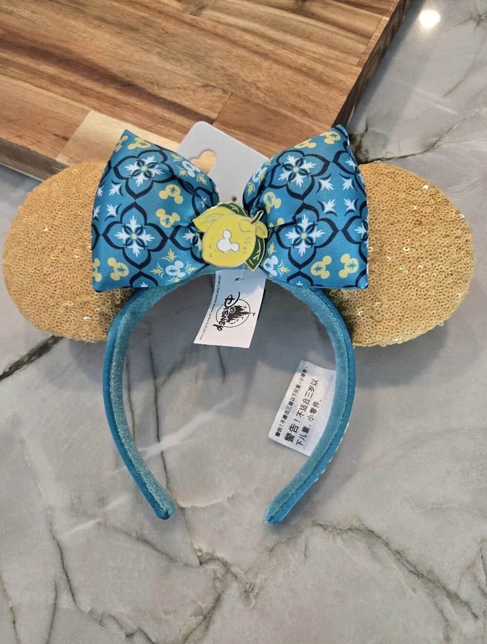 Disney Parks Epcot Italy Lemonciello Saluti Headband NWT